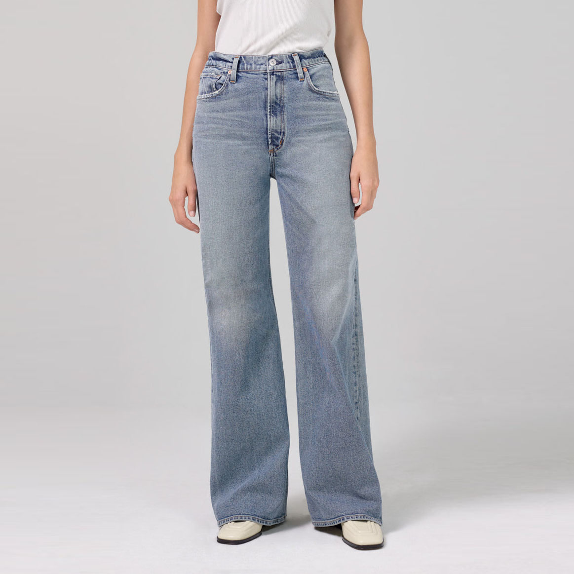 Women Wide-leg Baggy Jeans - hezventures apparel